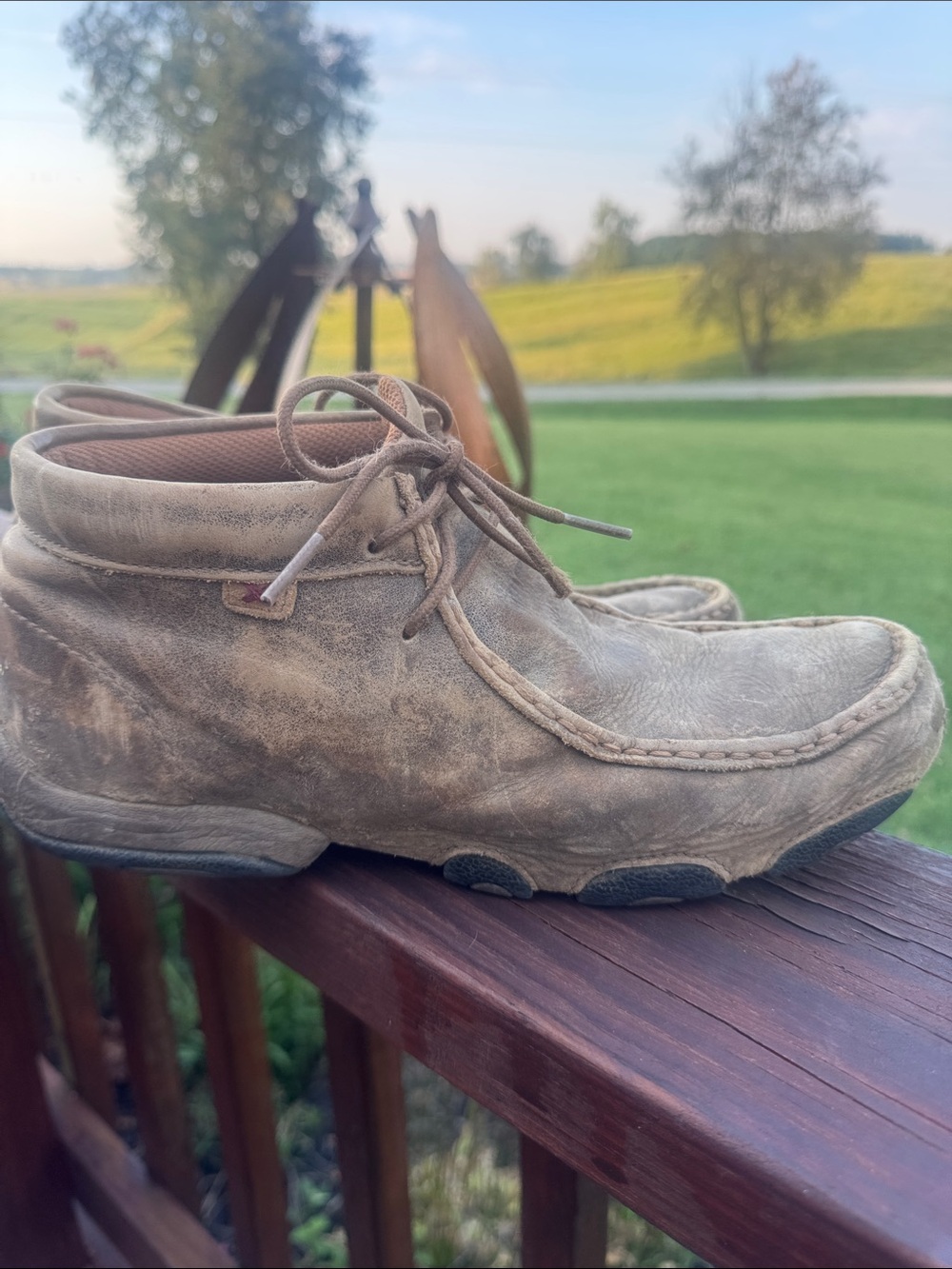 Twisted X Men's Tan Suede Chukka Boat-Style Boots